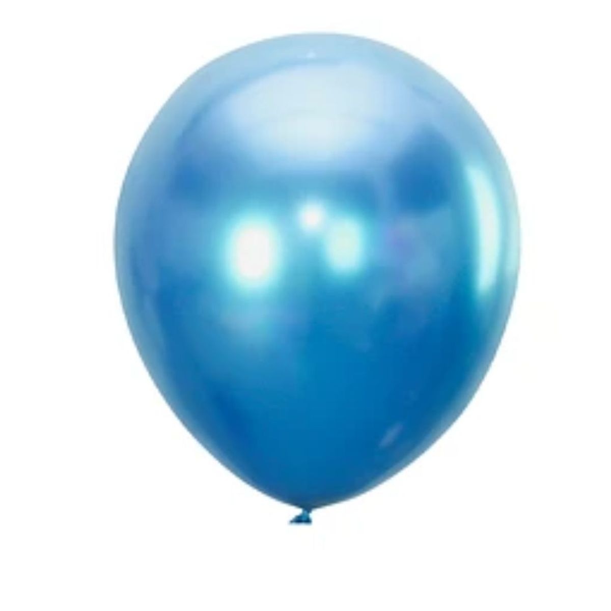 GENERICO - Globos cromados azul 25cm 10un