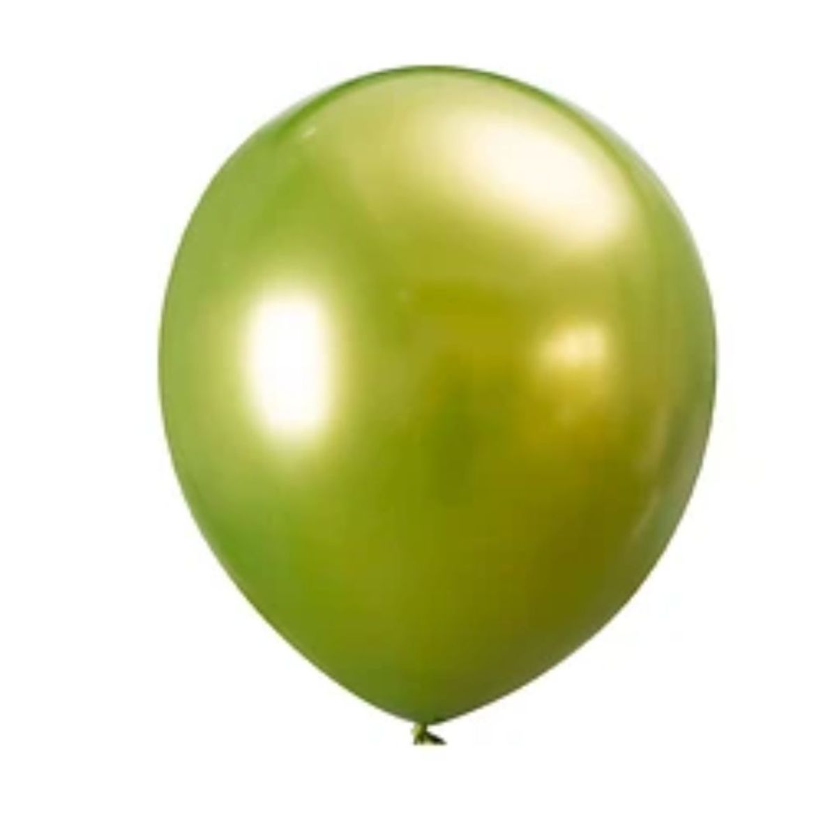 GENERICO - Globos cromados verde 10un 25cm