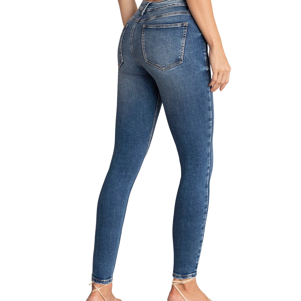 LEONISA - Leonisa Skinny jeans con bolsillos funcionales F6872 Azul