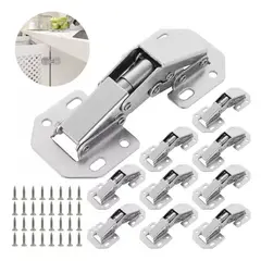 EINICIO - 10pcs Bisagra Oculta De Montaje En Superficie De 90 Grados