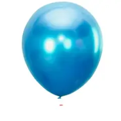 GENERICO - Globos cromados azul 15cm 25un