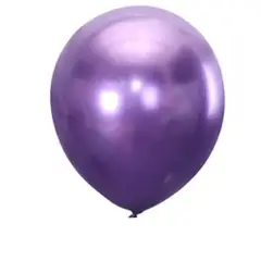 GENERICO - Globos cromados morado 15cm 25un