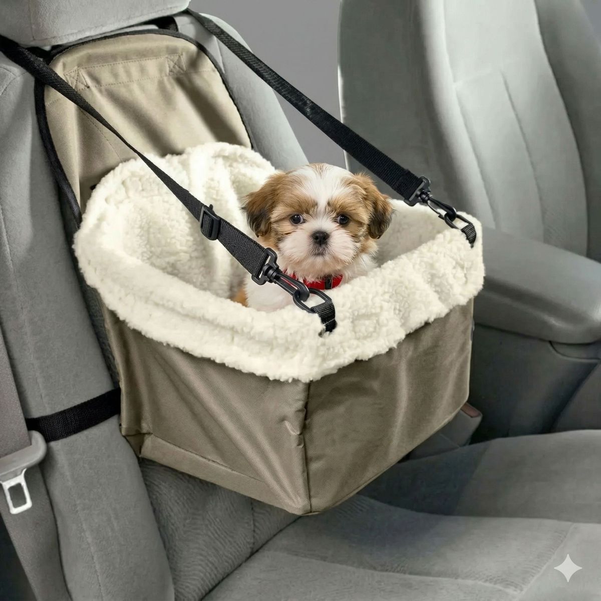 MOVI - Asiento de Seguridad para Perros y Gatos Auto - Felpa Invierno
