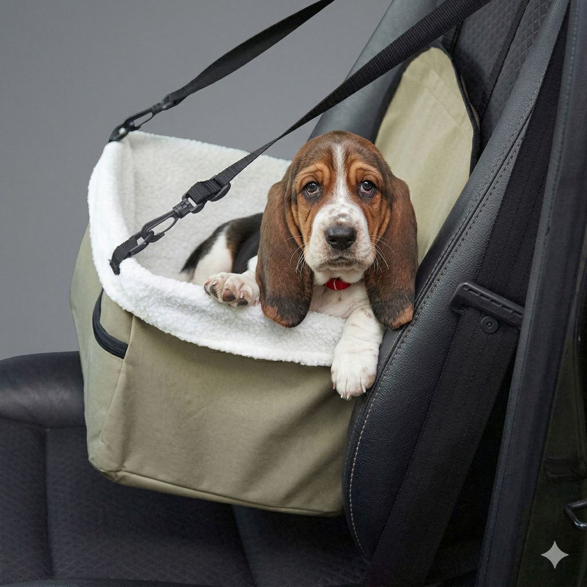 MOVI - Asiento de Seguridad para Perros y Gatos Auto - Felpa Invierno