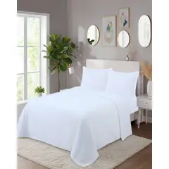 GENERICO - Set de Sábanas de Polar 2 Plazas Invierno Extra Suave