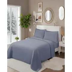 GENERICO - Set de Sábanas de Polar King Invierno Extra Suave