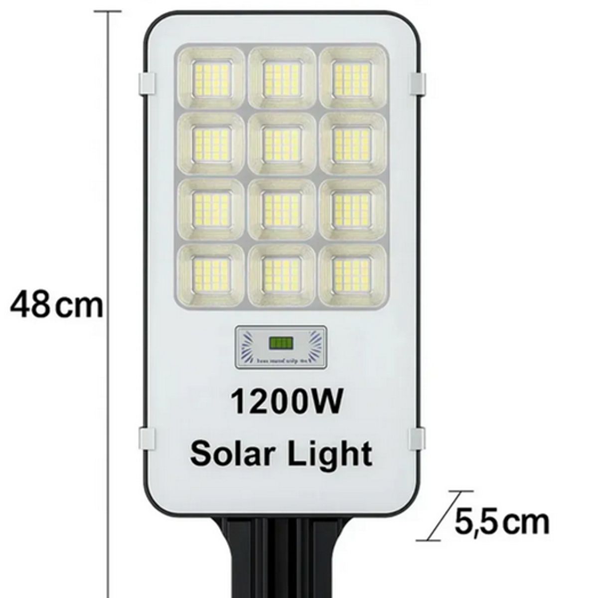 GENERICO - Pack 2 Foco Led Solar Exterior 1200w Soporte Potente Iluminación