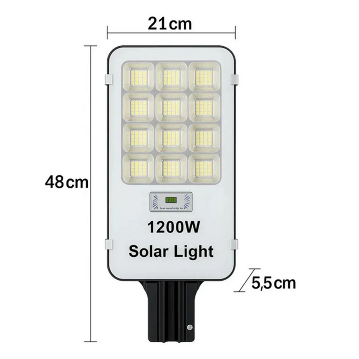GENERICO - Pack 2 Foco Led Solar Exterior 1200w Soporte Potente Iluminación