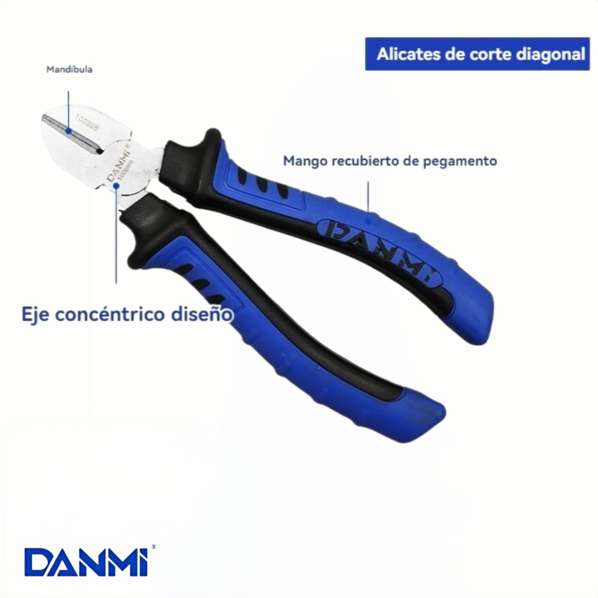 Alicate Corte Diagonal 6 Pulgadas 160mm  Danmi, marca DANMI - Foto 2