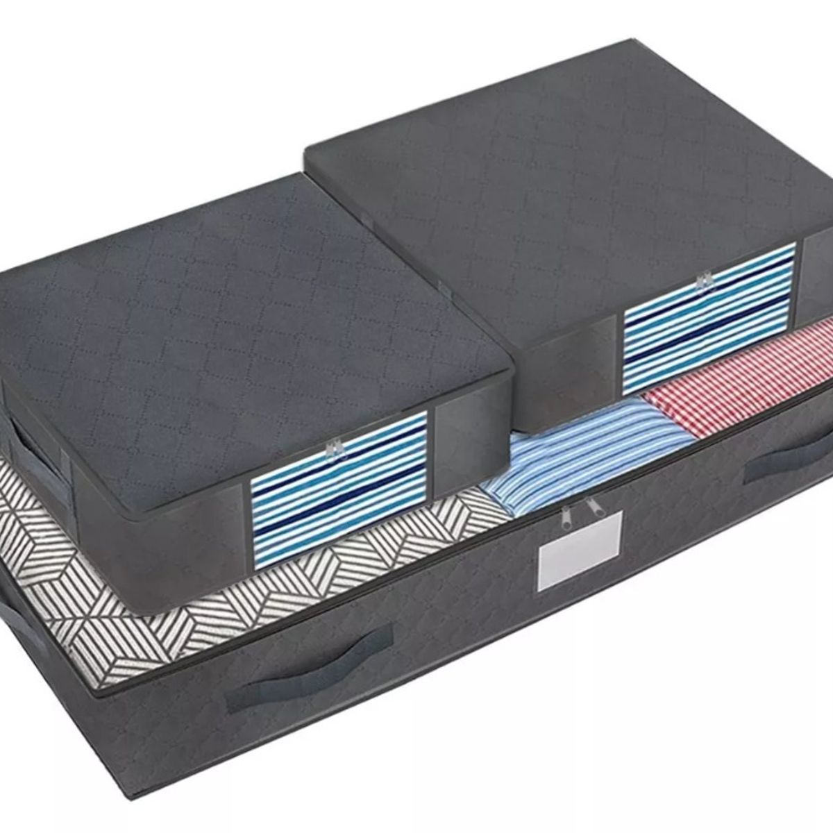 VIDA BUENAS - Set De 3 Organizadores De Almacenamiento De Ropa Bajo Cama