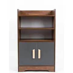 GENERICO - Despensa Buffet Aparador Mueble De Cocina Gris Nogal Moderno 50x35x80cm