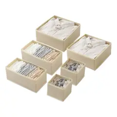 EINICIO - Paquete De 6 Organizadores De Cajones Plegables Para Ropa