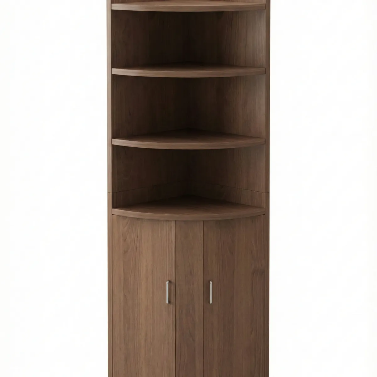 GENERICO - Estante Librero Esquinero Organizador 4+2 30x30x180cm Mdp  Madera De Cedro
