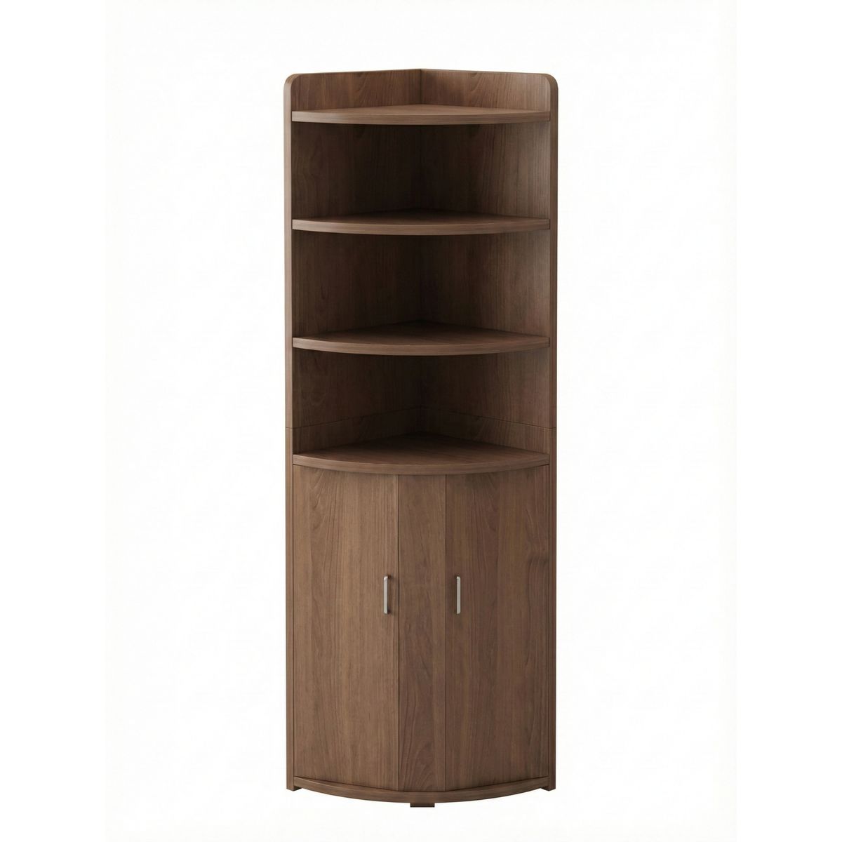 GENERICO - Estante Librero Esquinero Organizador 4+2 30x30x180cm Mdp  Madera De Cedro