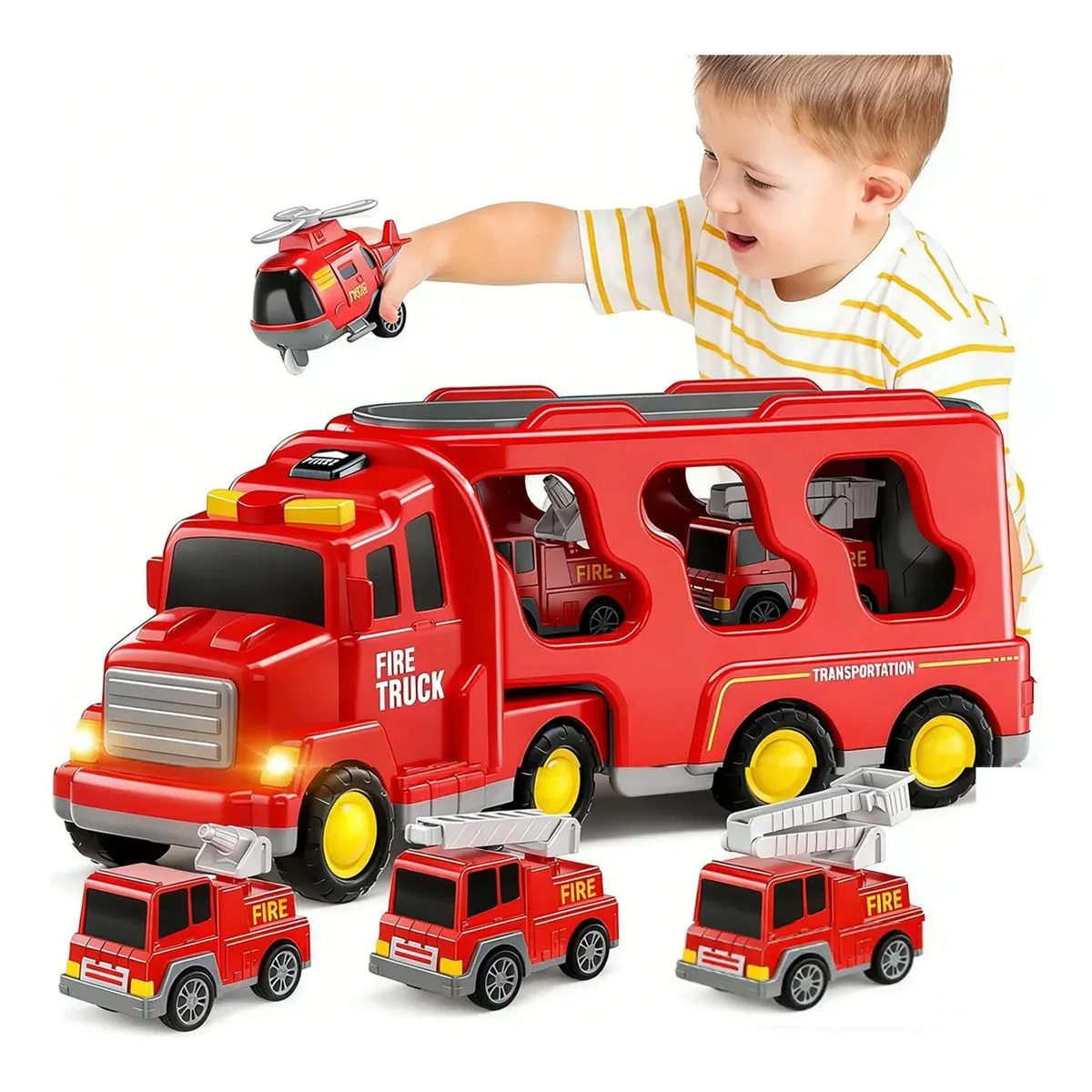 GENERICO - 5 En 1 Camión De Bomberos Juguetes Regalo Para Niños