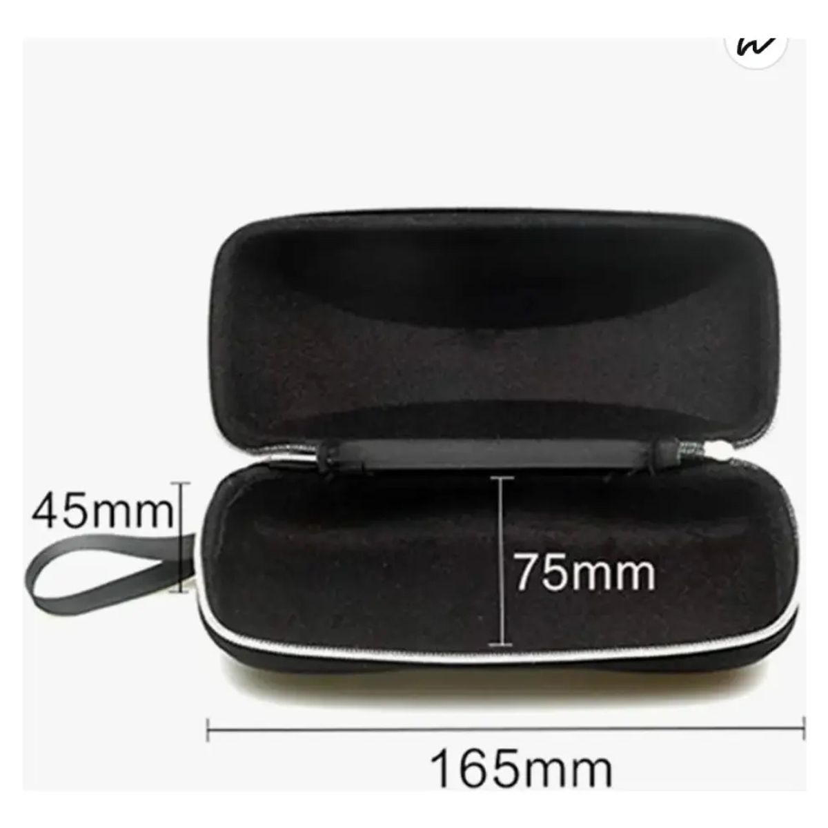 GENERICO - Estuche Rígido Negro Para Lentes Portátil Y Resistentew