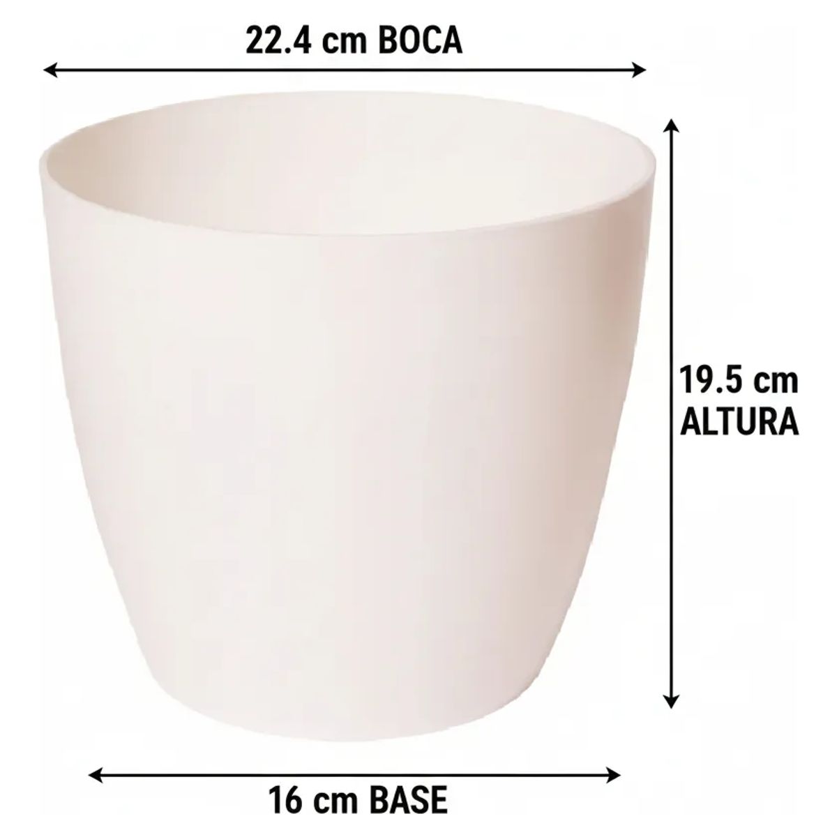 BOSCO - Macetero Umbra 22 Blanco Set x3 Unidades – Bosco