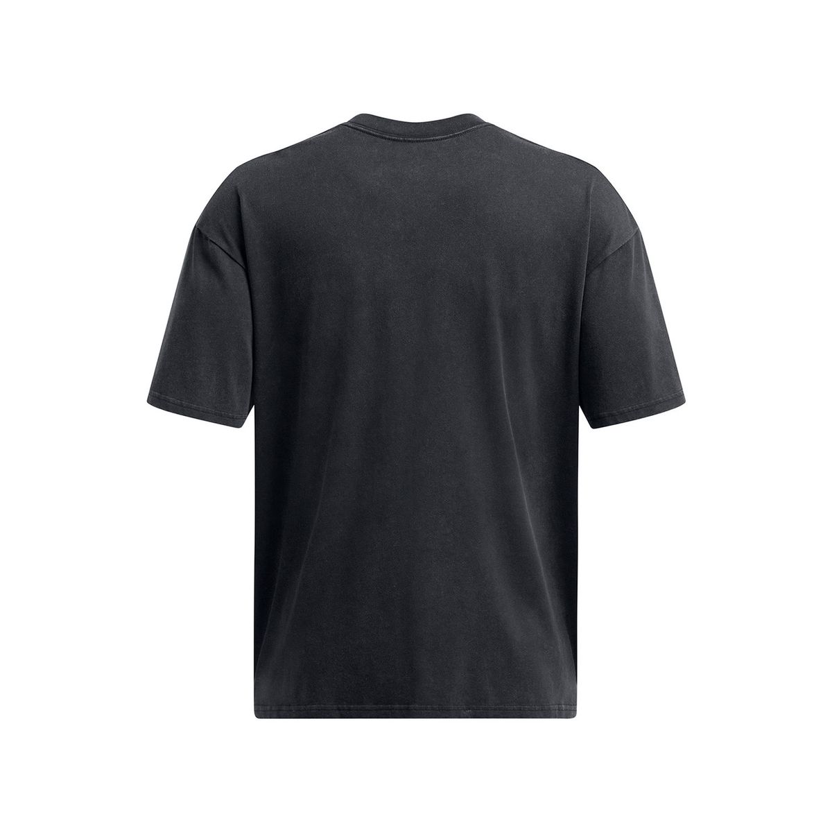UNDER ARMOUR - Polera M/C UA Heavyweight Oversized Logo Wash Negra Hombre UNDER ARMOUR