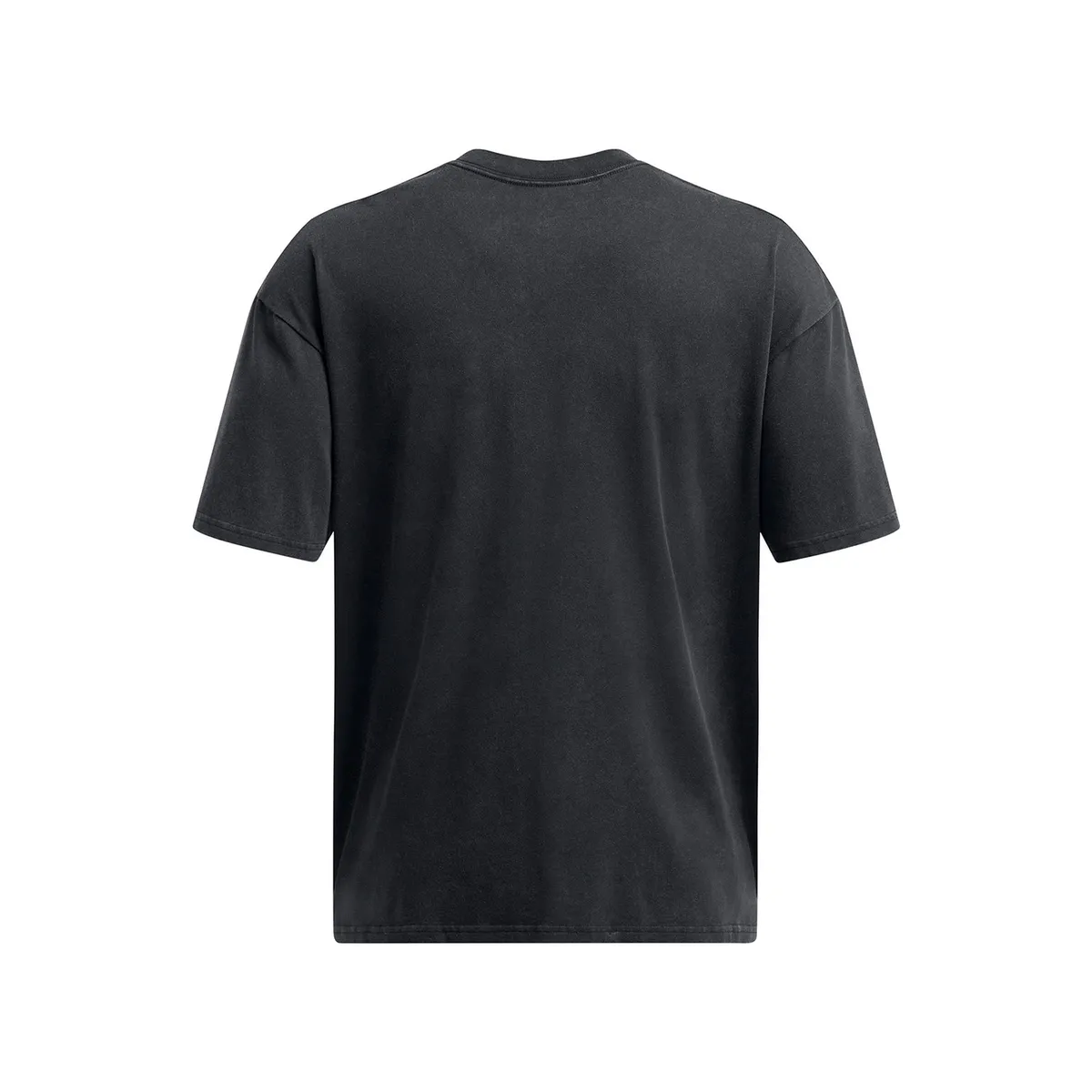 UNDER ARMOUR - Polera M/C UA Heavyweight Oversized Logo Wash Negra Hombre UNDER ARMOUR