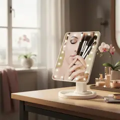 GENERICO - Espejo Maquillaje Con Luz Led Diseño Elegante Y Moderno