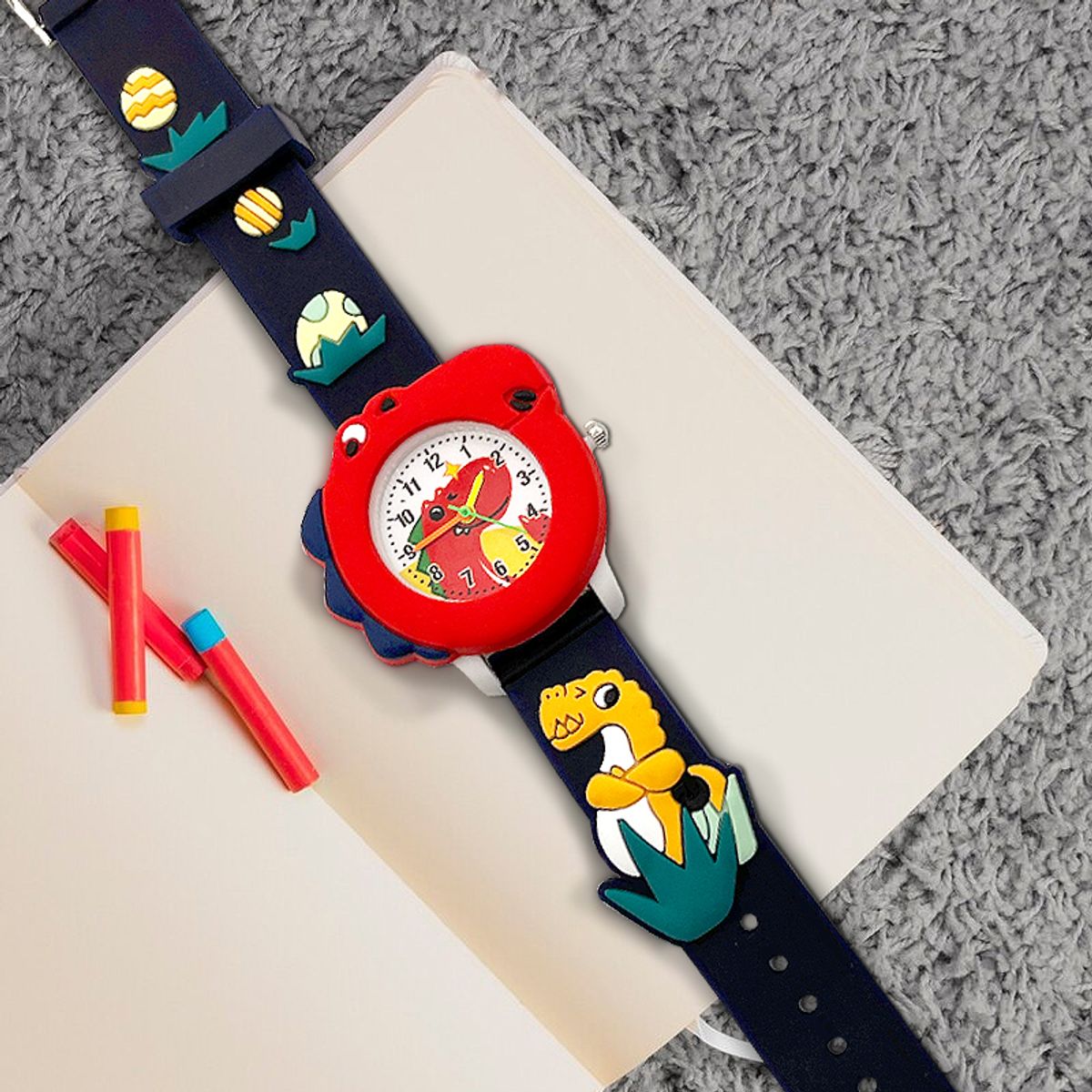 GENERICO - Reloj Infantil para Aprender la Hora - Diseño Divertido y Seguro