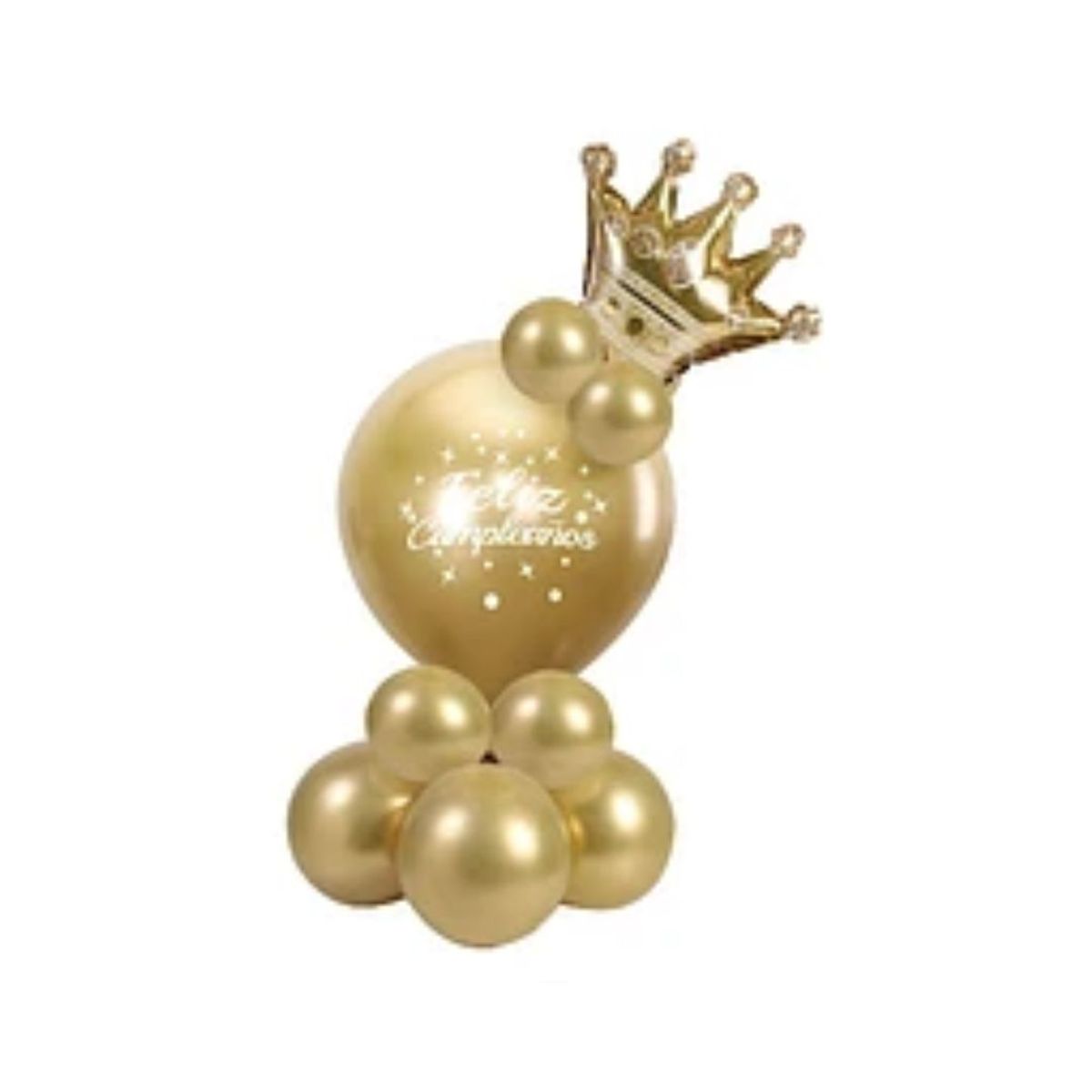 GENERICO - Set de globos de látex dorado 13pcs