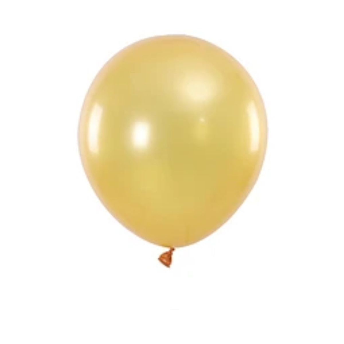 GENERICO - Globo de látex pastel dorado 45cm 1pc