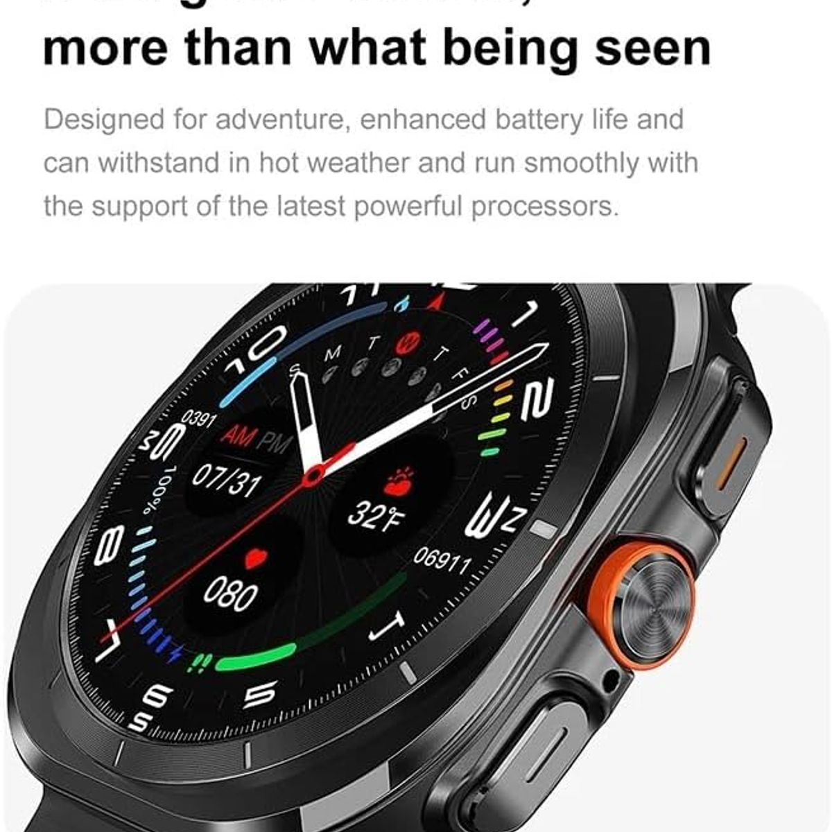 GENERICO - Smartwatch DT Ultra 47mm AMOLED fitness y llamadas