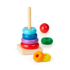 MELISSA & DOUG - JUEGO APILADOR ARCOIRIS DE MADERA MELISSA AND DOUG