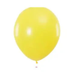 GENERICO - Globos de látex amarillo mate 2pcs 60cm