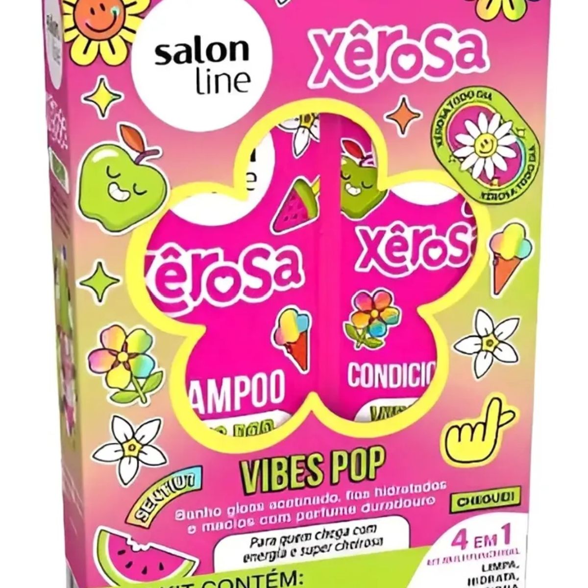SALON LINE - KIT SHAMPOO Y ACONDICIONADOR VIBES POP SALON LINE 500ML