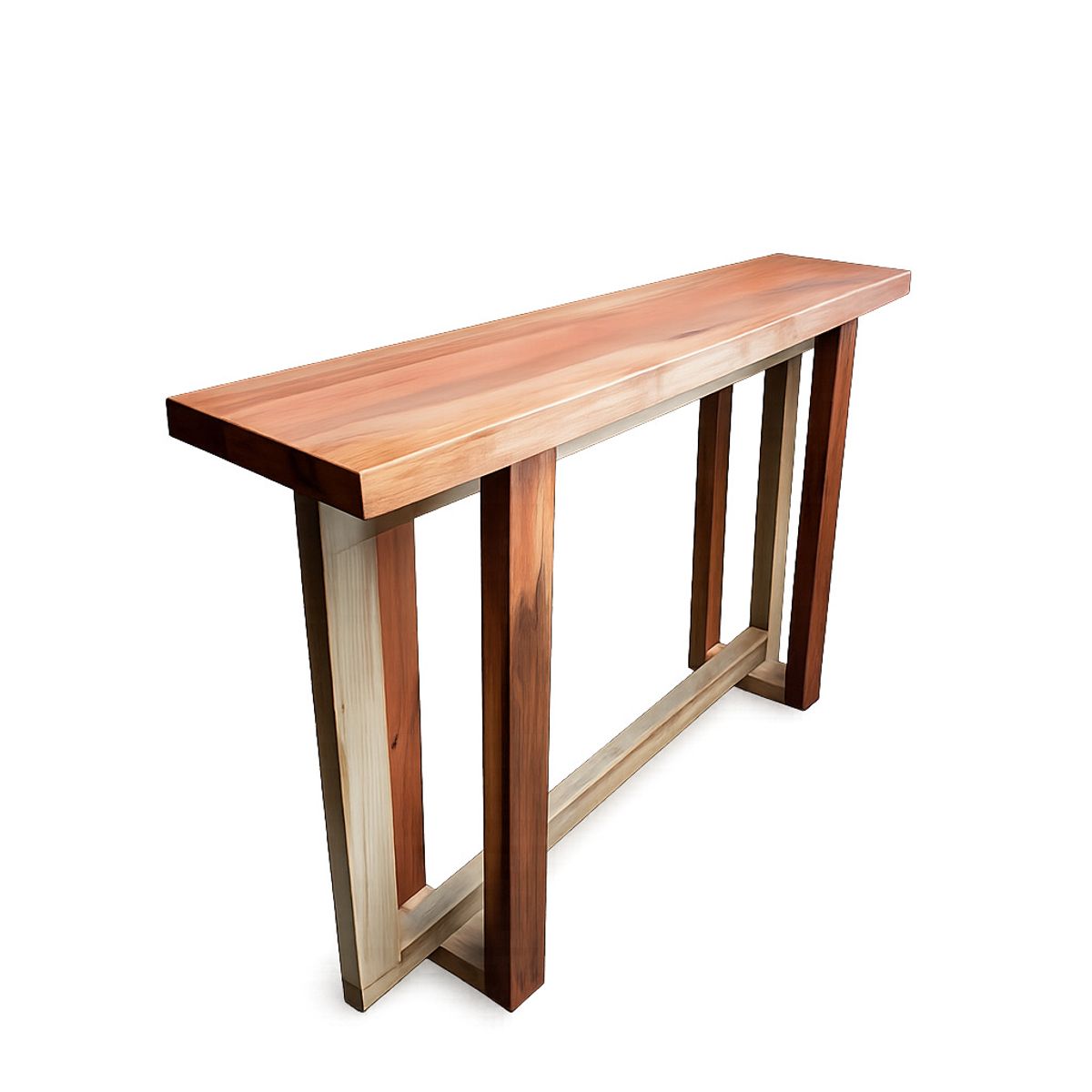 GENERICO - Arrimo de Madera Nativa Maciza  Mesa Consola Moderna  Diseño Minimalista