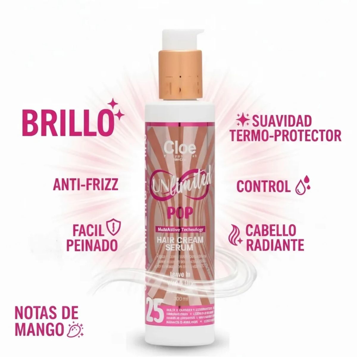 CLOE - Serum Unlimited POP Cloe 25 beneficios Leave-in 200ml