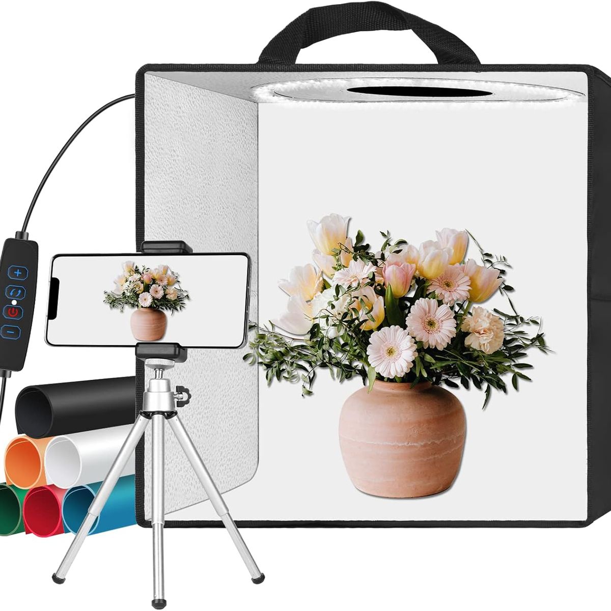 GENERICO - Estudio Fotográfico Portátil LED Fotos Profesionales en 5s