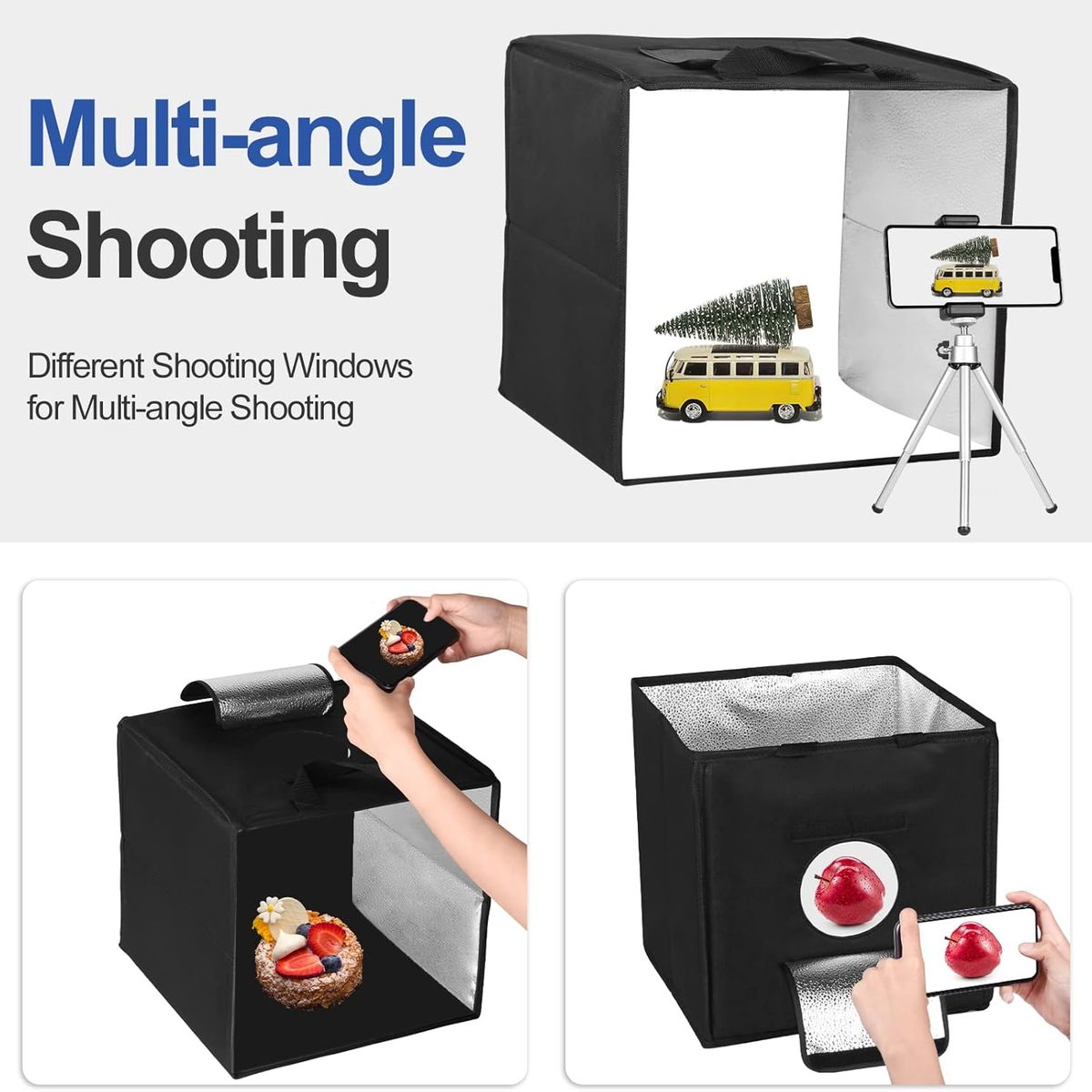 GENERICO - Estudio Fotográfico Portátil LED Fotos Profesionales en 5s