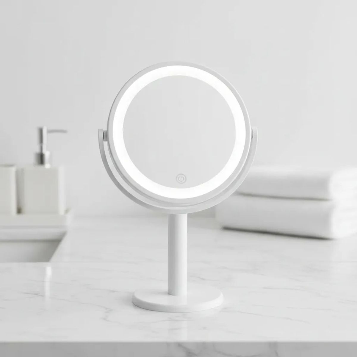 GENERICO - Espejo Cosmetiquero Con Luz Led De Mesa