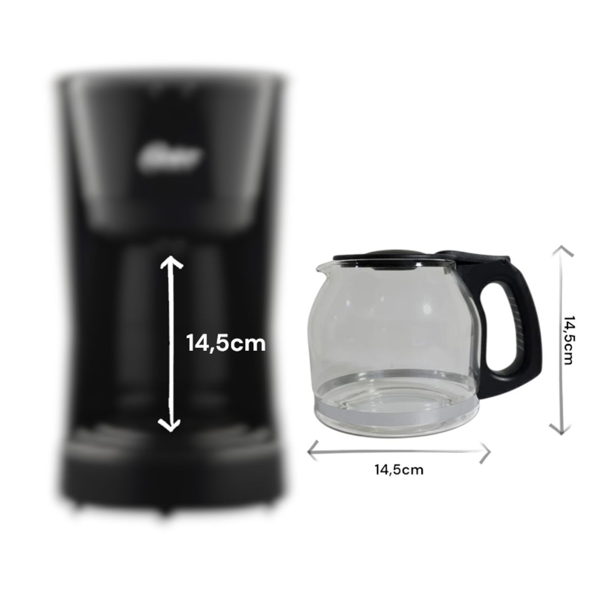 GENERICO - Jarra Para Cafetera Oster 12 Tazas Genérica Q-3