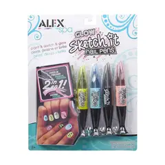 ALEX TOYS - Lápices Pinta Uñas Glow Alex