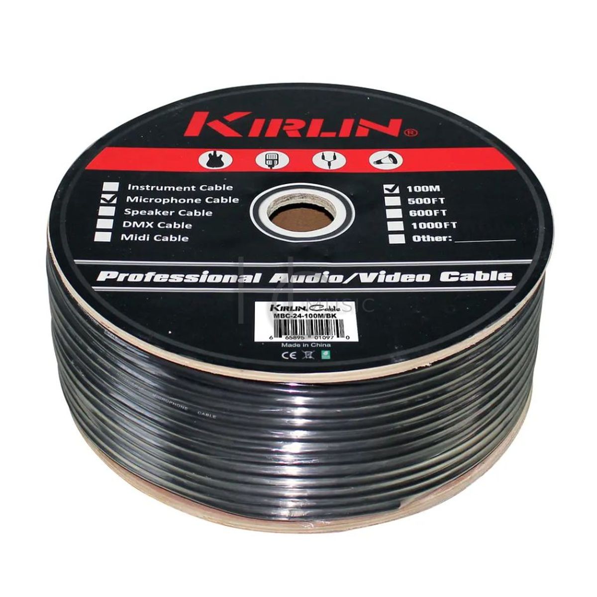 KIRLIN - Rollo Cable Microfono Kirlin MBC24-100 Metros