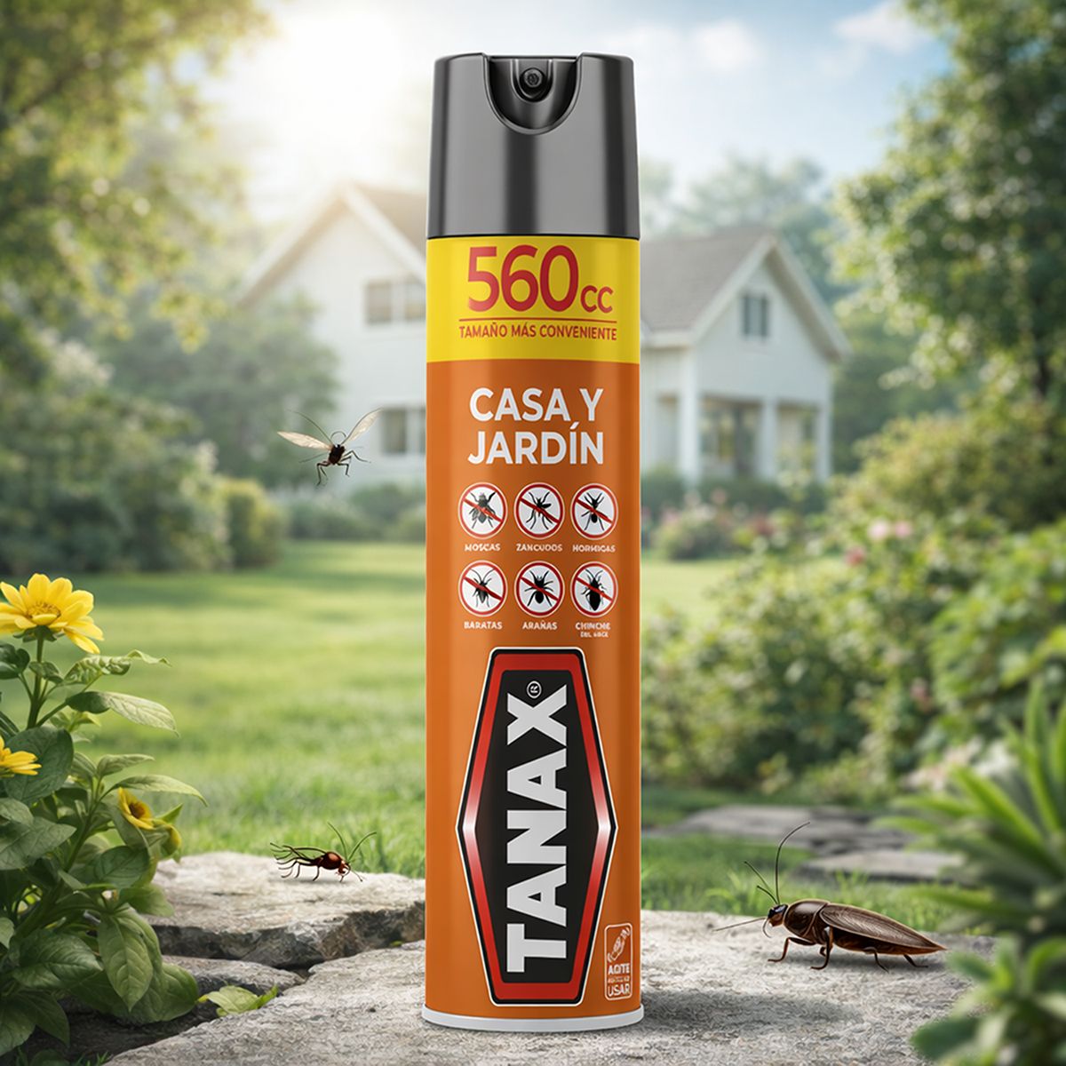 TANAX - INSECTICIDA CASA Y JARDIN 560CC TANAX AEROSOL