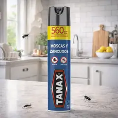 TANAX - INSECTICIDA MOSCAS Y ZANCUDOS 560CC AEROSOL