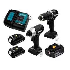 MAKITA - PACK BLACK 18V TALA PERC+ATOR IMAC+2B 1.5+1B 3A+C