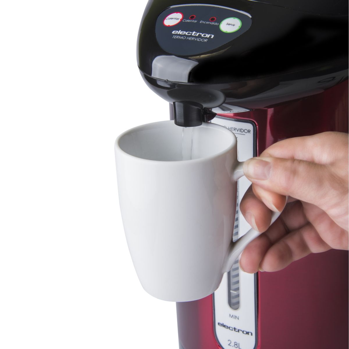 ELECTRON - Electron Termo Hervidor Eléctrico / Rojo / 2.8 Litros