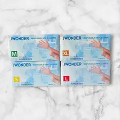 GENERICO - Pack 10 Cajas Guantes de Vinilo JWONDER Talla S 1000 Unidades
