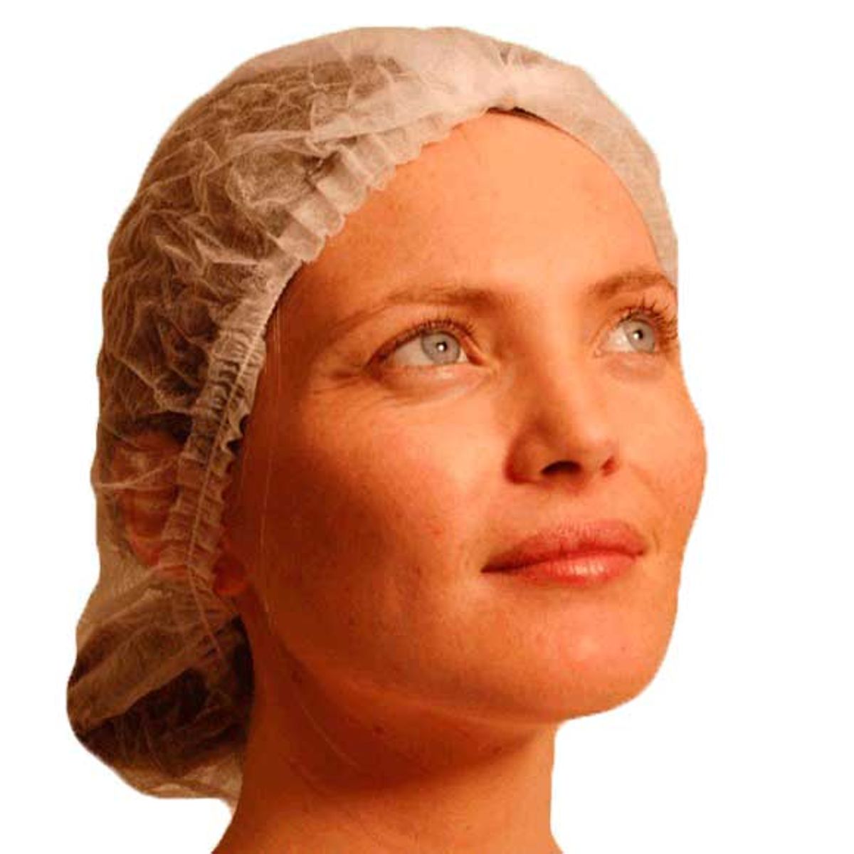 CLEANCARRIER - Gorra cofia clip blanca CleanCarrier 100 unidades
