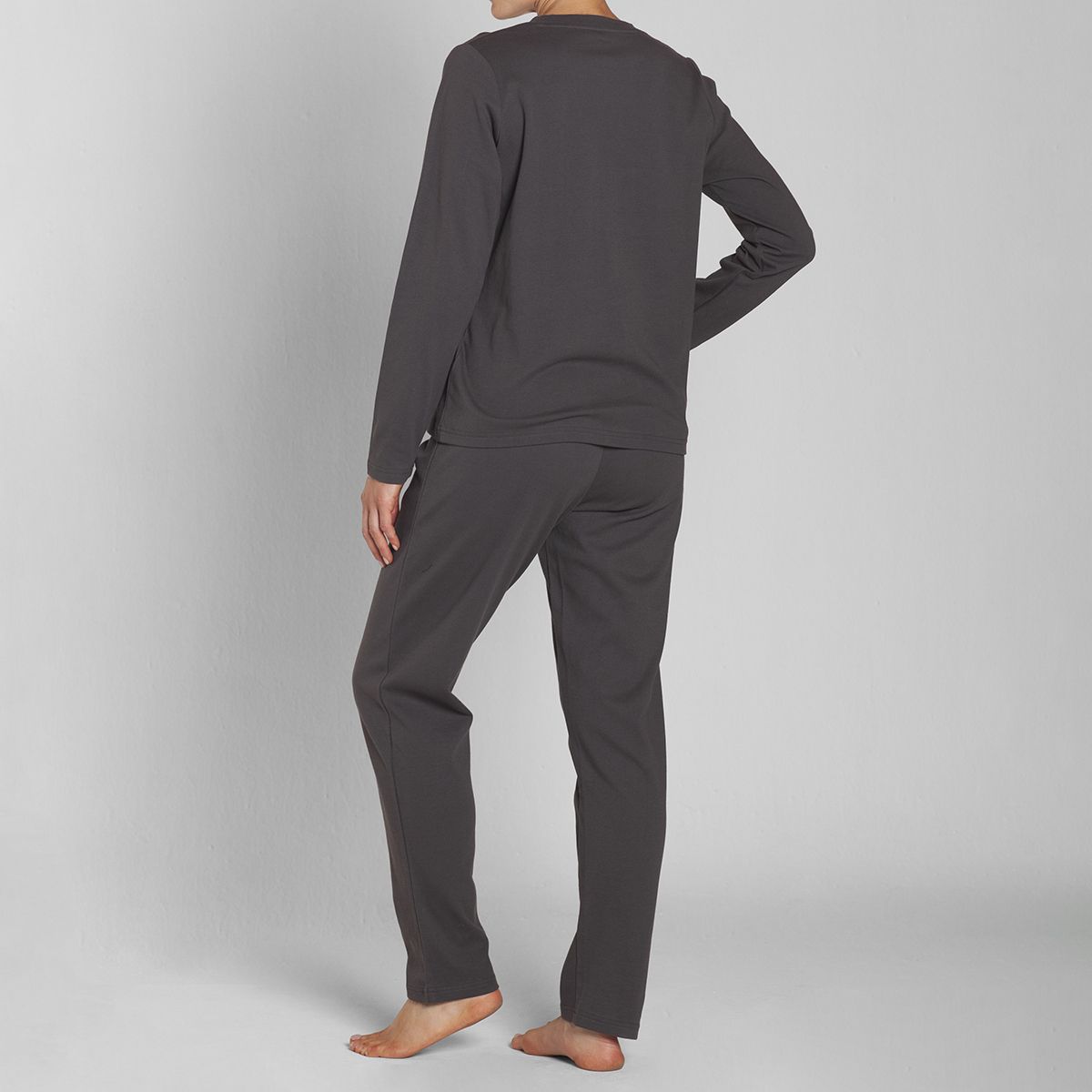 MONARCH - Pijama Algodón Estampado Pantalón Liso Mujer Monarch