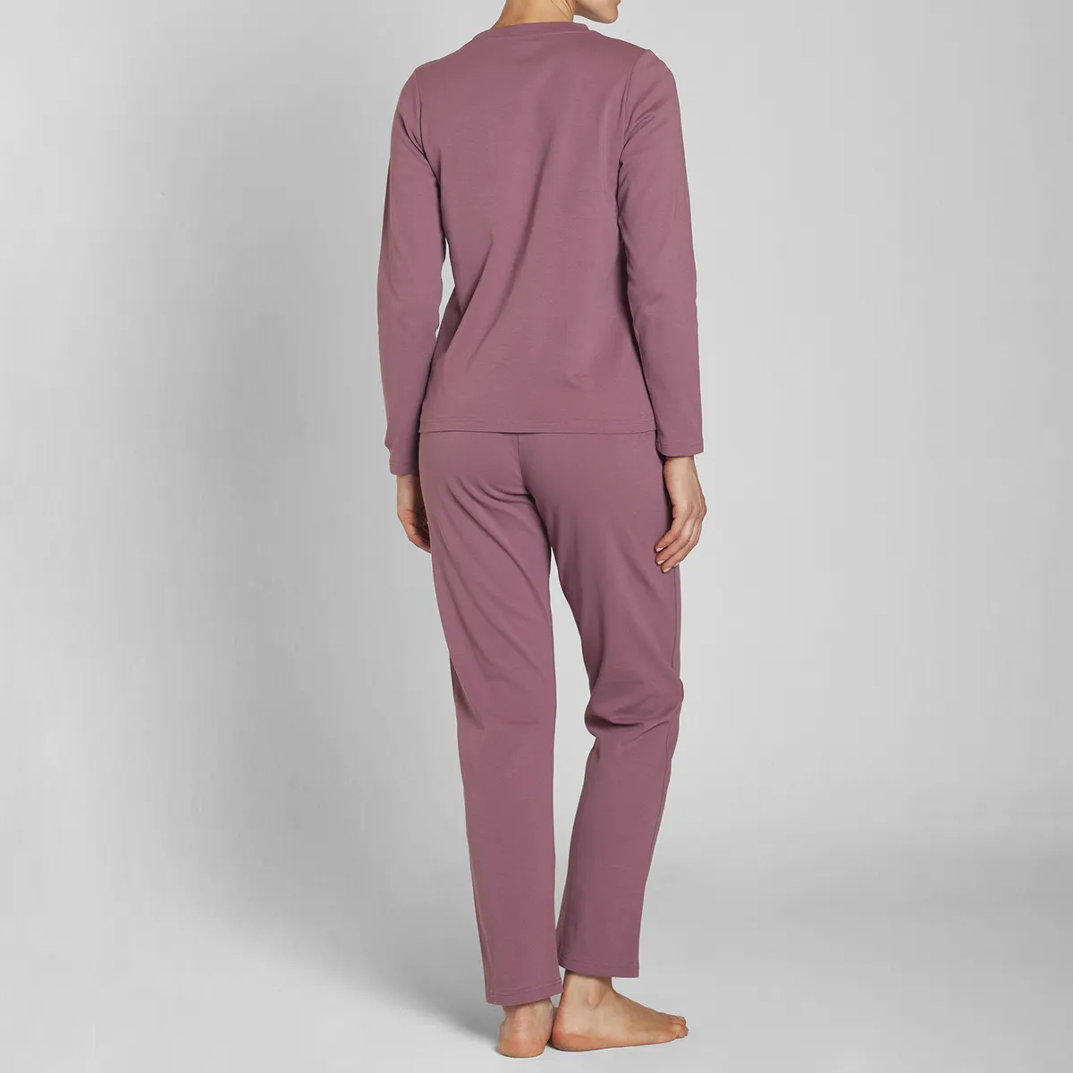MONARCH - Pijama Algodón Estampado Pantalón Liso Mujer Monarch