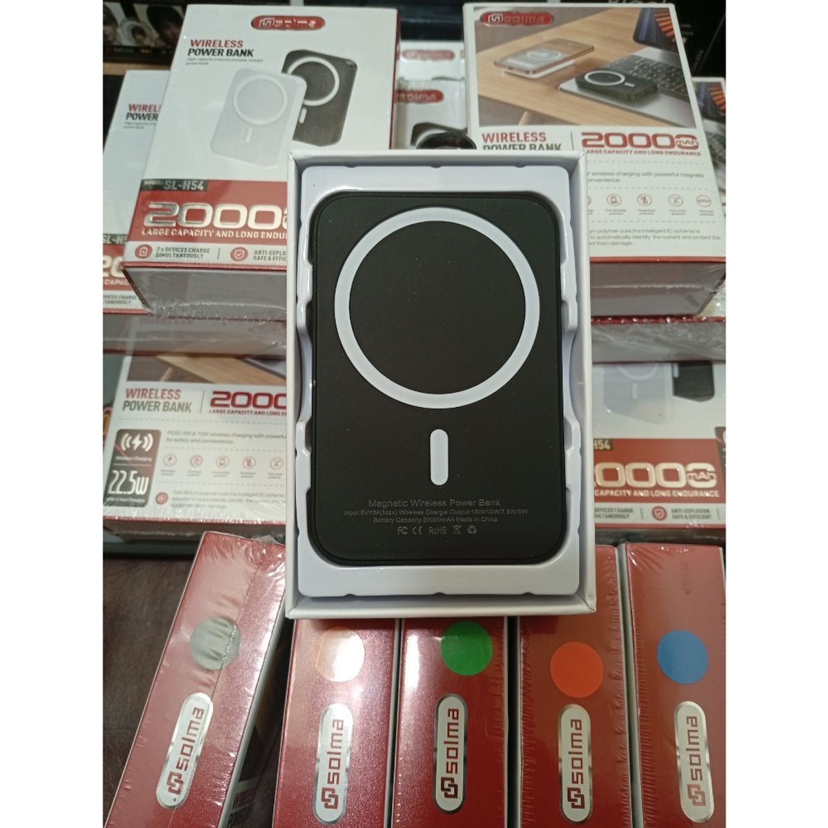 GENERICO - CARGADOR MAGNETICO POWER BANK 20.000mAh
