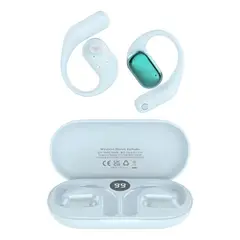 DEVIA - Audífonos Ows Lite1 Livianos Cómodos Bluetooth Celeste