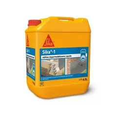 SIKA - 1 Aditivo Impermeabilizante De Mortero Estuco 4,5 Lt